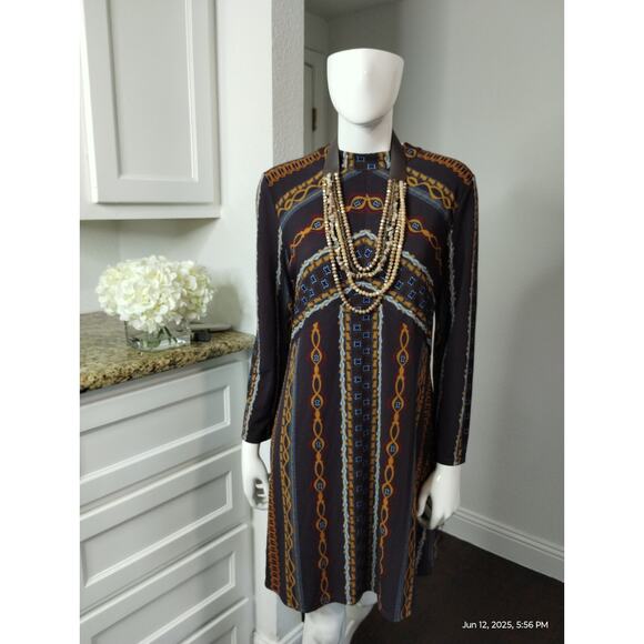 Free People Womens Stella knit Dress size M Aztec Western Cowgirl Vibes Boho - Picture 7 of 13